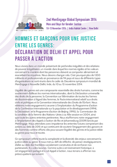 Delhi Declaration and Call to Action French pdf