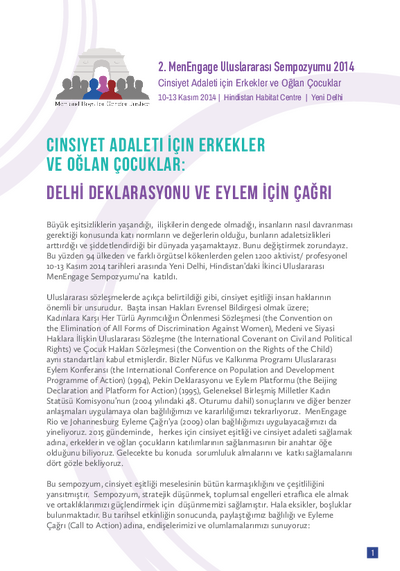 Delhi Declaration and Call to Action Turkish final pdf