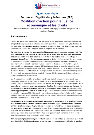 Coalition daction pour la justice economique et les droits pdf