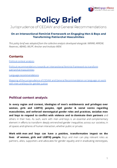 Policy Brief Jurisprudence of CEDAW and General Recommendations pdf