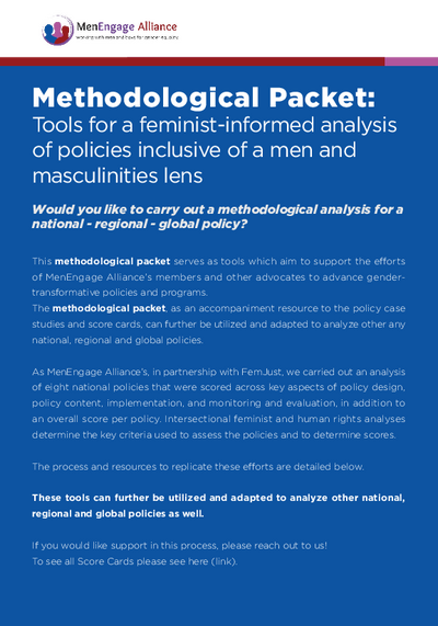 Methodological Packet Policy Analysis Toolkit Men Engage Alliance