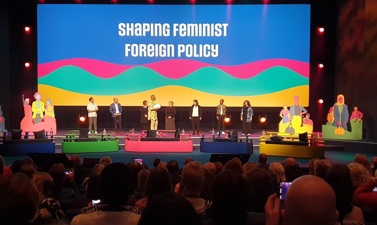 Men Engage Alliance co director Laxman Belbase speaking at the feminist Foreign Policy Conference in The Netherlands in November 2023