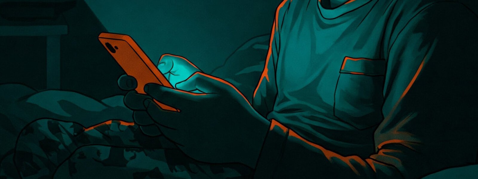 Boy on phone Manosphere AI Generated image