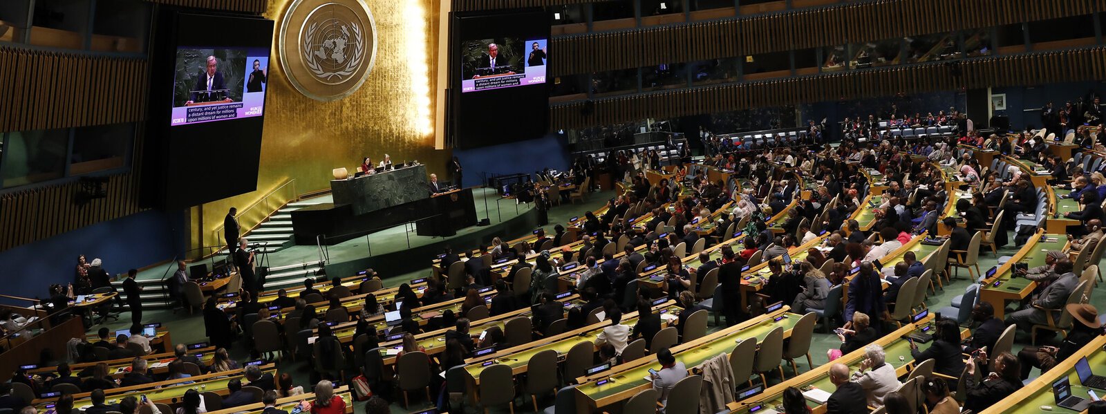 Scenes from the opening of the Seventieth Session of the Commission on the Status of Women CSW70 held in the General Assembly Hall at UN Headquarters on 9 March 2026 Photo UN Women Ryan Brown