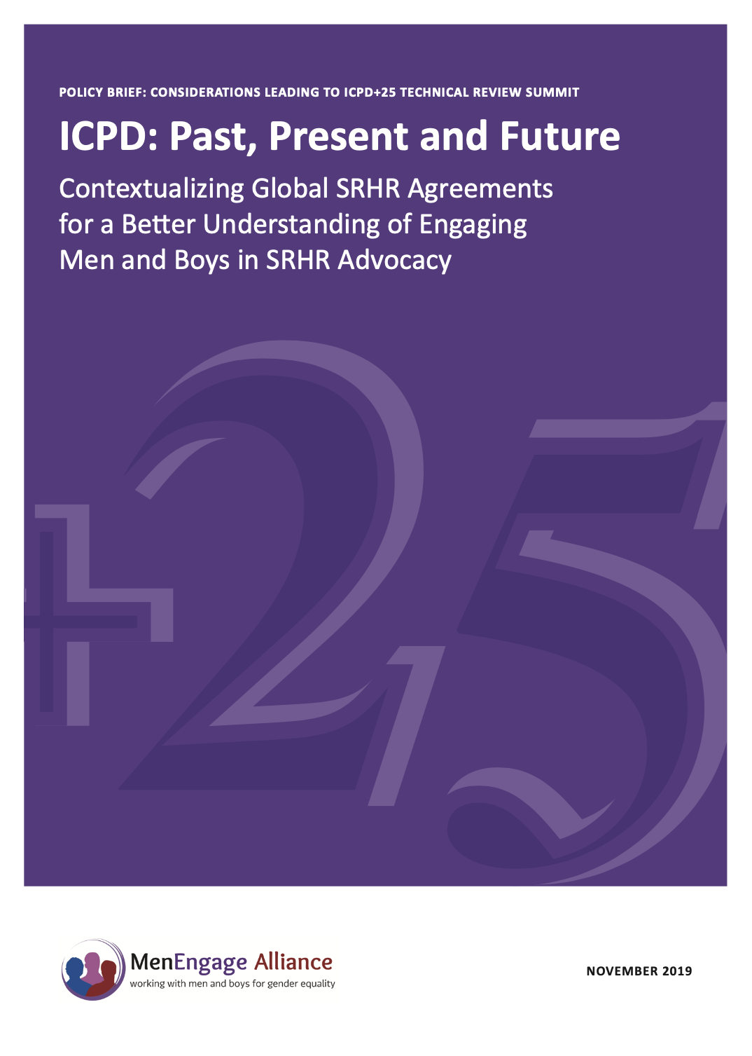 ICPD Policy Brief Cover Men Engage Website
