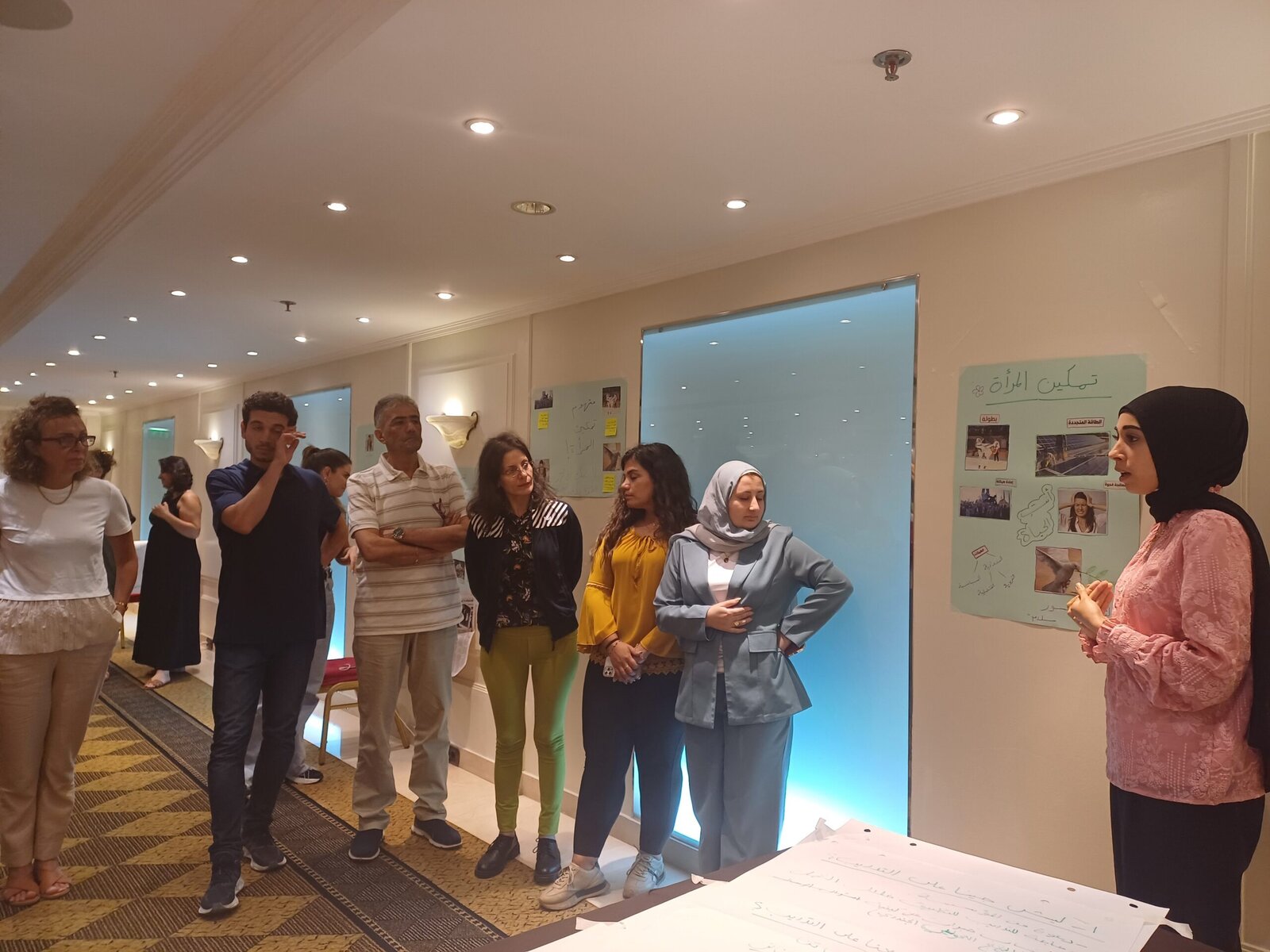 Group presented the actitity during GTA training scaled