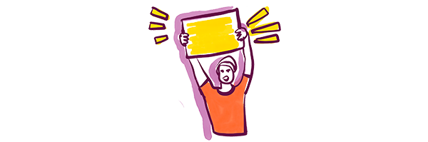 5&#x20;person&#x20;holding&#x20;sign&#x20;Ubuntu&#x20;Illustrations