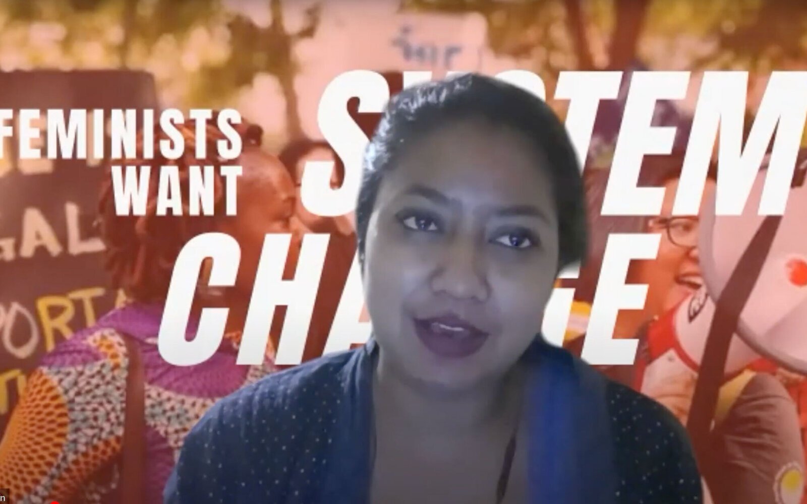 Sanam&#x20;Amin&#x20;speaking&#x20;at&#x20;CSW66&#x20;Masculinities&#x20;Patriarchy&#x20;Climate&#x20;Change