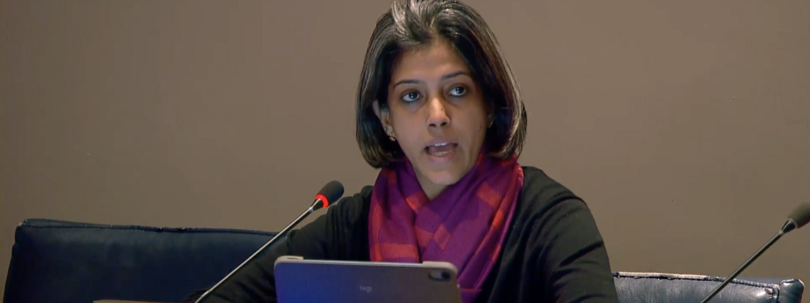 Pritha Chatterjee breakthrough delivering Oral Statement on behalf of Men Engage Alliance CSW70