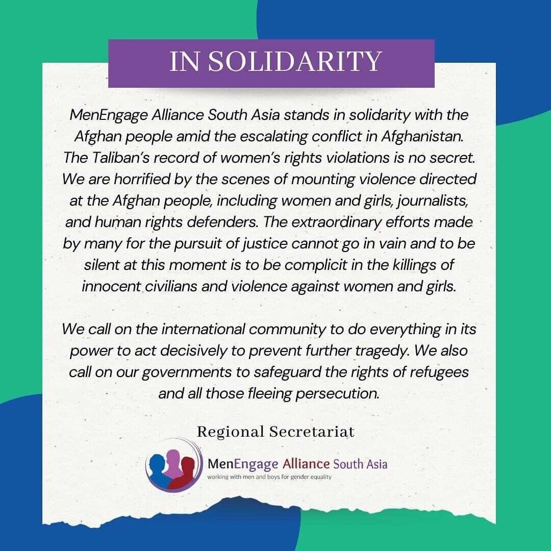 Men&#x20;Engage&#x20;South&#x20;Asia&#x20;Statement&#x20;on&#x20;Afghanistan