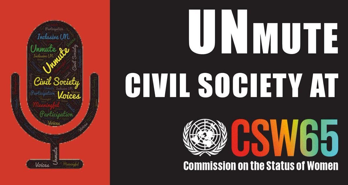 UN unmute civil society CSW65
